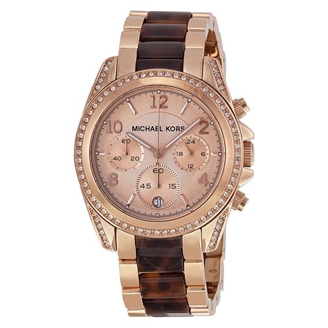 rose gold michael kors watches women|rose gold watch with numbers.